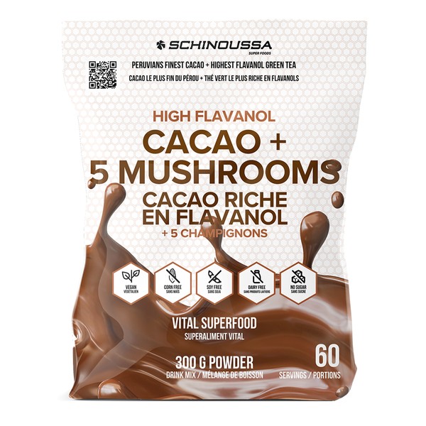 Schinoussa High Flavanol Cacao + 5 Mushrooms 300g