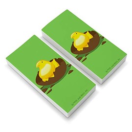 Peeps Hatching Out of Chocolate Easter Egg Eraser Set of 2