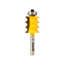YONICO Furniture Molding and Trim Router Bits 1/8-Inch Radius Triple Bead 1/4-Inch Shank 16159q