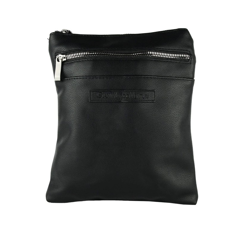 GianMarcoVenturi GIANMARCO VENTURI Men's Adjustable Shoulder Strap Faux Leather Multi-Pocket