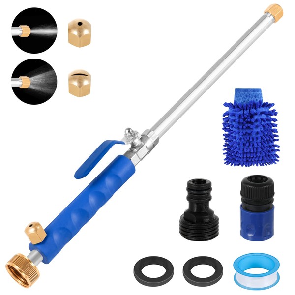 MIBIITTY Jet Nozzle for Garden Hose 2-in-1 Jet Nozzle High