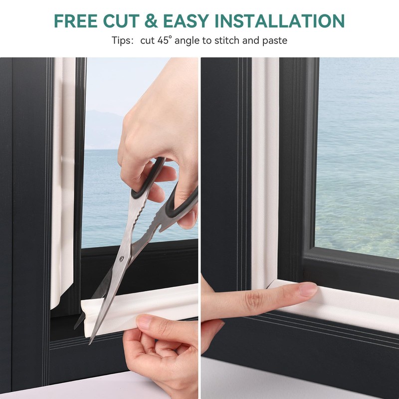 MOPMS Draft Stopper Sweep, Door Weatherproofing Stripping, Window Seal Strip