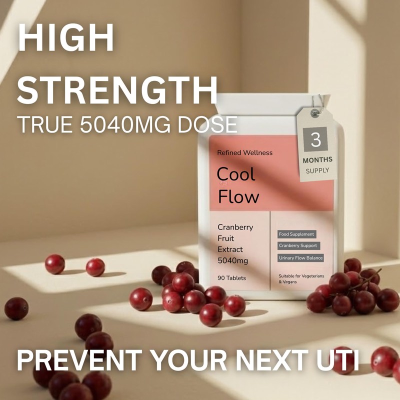 Cranberry Tablets 5040mg for Daily Urinary Tract & Bladder Support.
