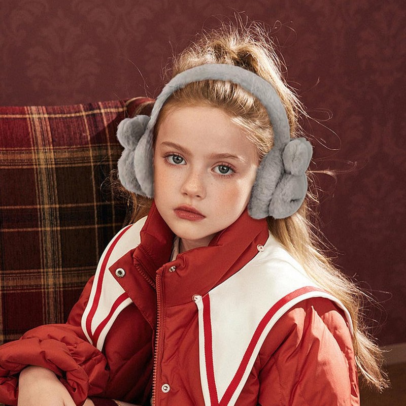 Bseical Ear Warmers Winter Rabbit Earmuffs, Plush Earmuffs for Winter,