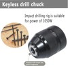 Keylless Drill Chuck, Electric Drill, 3/8 Thread 0.8 mm-10 mm