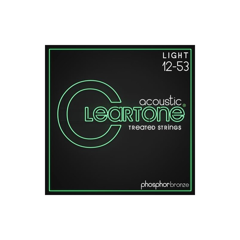 Cleartone Cuerdas de guitarra acústica de bronce fósforo (12-53)