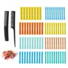 Hair Roller, Flexible Curling Rod Set with Comb, 8 Different