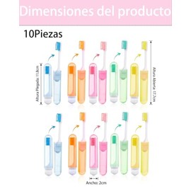 Cepillos Dientes Portátiles Cepillo Viaje Uso Oficina Escuela Vacaciones Familiares Cuidado Dental Emergencia