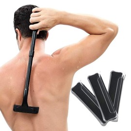 Back Hair Shaver, Back Hair Removal, Unwanted Hair Treatment, Unisex, Set of 3 Replacement Blades