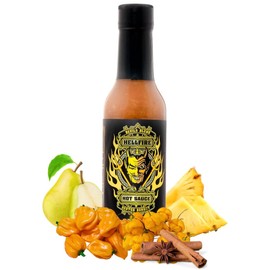 Hellfire Devil's Blend Scotch Bonnet Hot Sauce, Gourmet, Made with the Finest ingredients Pineapple and Scotch Bonnet Peppers creates Sweet Heat at Its Best, 5 oz