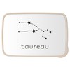Fabulous Lunch Box Lunch Box with Cutlery White Taurus Zodiac