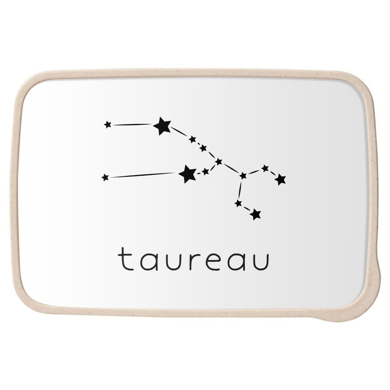 Fabulous Lunch Box Lunch Box with Cutlery White Taurus Zodiac