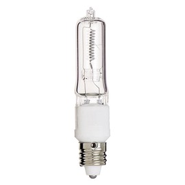Satco S3485 1/Card 120V 100-Watt T4 E11 Base Light Bulb, Clear