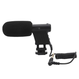 Acouto MovingMic Stereo Camcorder Microphone for Recording - Highly Sensitive Directional Radio - 4m Pickup Distance