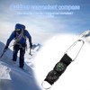Jicyor Compass with Carabiner Hook and Thermometer, Mini Compass Carabiner,