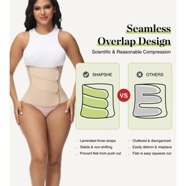 SHAPSHE Waist Trainer for Women Postpartum Recovery Wrap Waist Cincher Corset Shapewear Belly Band