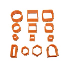 Polymer Clay Jewellery Making Craft Cutters Set | Square Circle Rectangle Rounded Hexagon Archway | 1cm 2cm 3cm | Custom Crafting