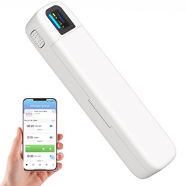 Travel-Ready Smart Pill Organizer | 7-Day Portable Pill Box with Bluetooth Alarms & App Reminders | Sleek White Design for Vitamins, Meds & Supplements | Compact & Stylish for On-The-Go Lifestyles