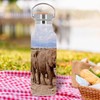 Edelstahlflasche Isolierte Thermosflasche - Elefantenhorde in der WildSavanne Tiere -
