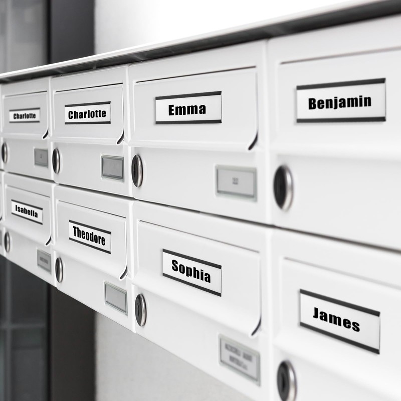 Gueevin 200 Pcs Magnetic Label Holders Bulk 4 x 2