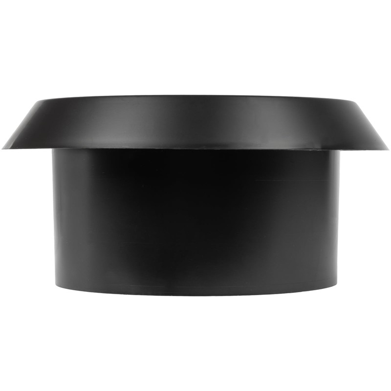 Vent Systems 5" Inch Black Plastic Universal Diffuser - Round