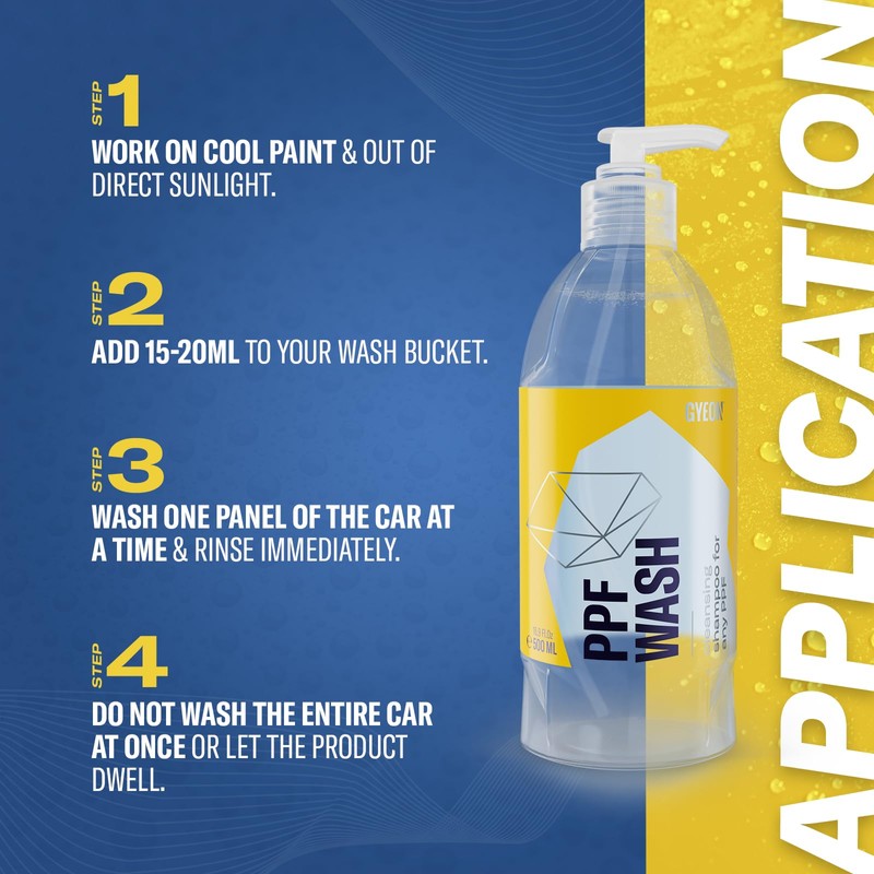 Gyeon PPF Wash paint protection film cleaner decontamination shampoo iron