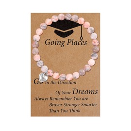 HUASAI 2024 Graduation Gifts for Her Graduation Decorations Class of 2024 College Graduation Bracelets for Him Compass Bracelet