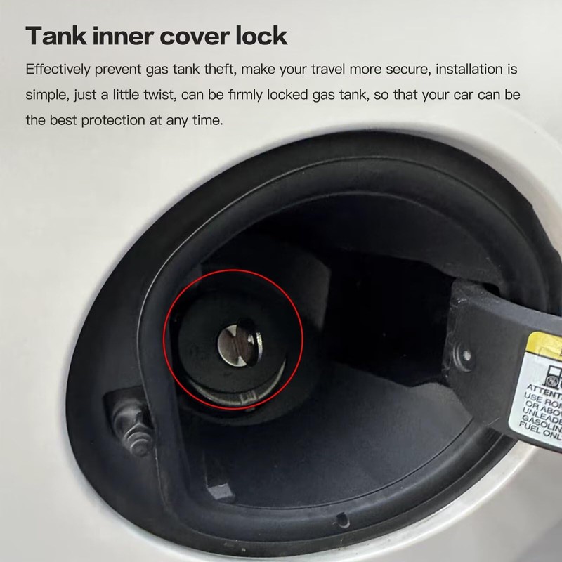 2024 Upgraded Locking Gas Fuel Tank Cover Plug Cap with