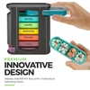 Weekly Pill Organizer, 1 Dispenser, 7 Stackable Compartments Four Times-a-Day