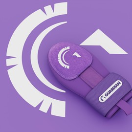 Guardian Baseball Sliding Mitt - Softball Sliding Guard - Protective Baseball Sliding Glove - Elastic Compression Strap - Youth (Purple)