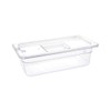 Vogue U233 Polycarbonate 1/3 Gastronorm Container, Clear, 100 mm Length,