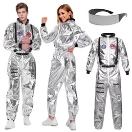 HarnyLoom Astronaut Costume Astronaut Jumpsuit Costume for Men Women Spaceman Suit Fancy Dress Spaceman Cosplay for Adult (XXL)