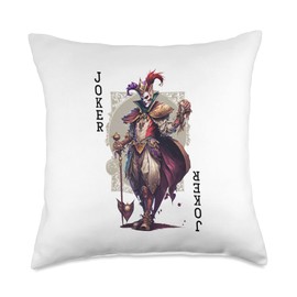 Deck Of Cards Costume Joker Playing Card Costume Kids Adults Throw Pillow