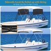 Detachable Clip in Bimini Top Mesh Sidewalls, Boat Sun Shade