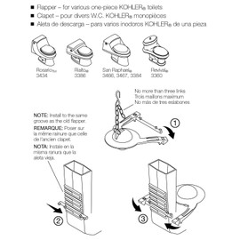 Kohler GP84995KOHLER GENUINE PART GP84995 FLAPPER (HINGE),Multicolor,2"