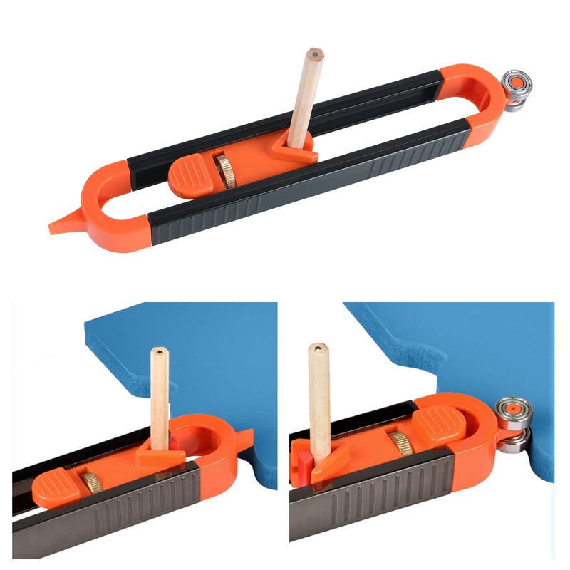 flintronic Profile Scribing Ruler Contour Gaug with Lock, Precisely Copy