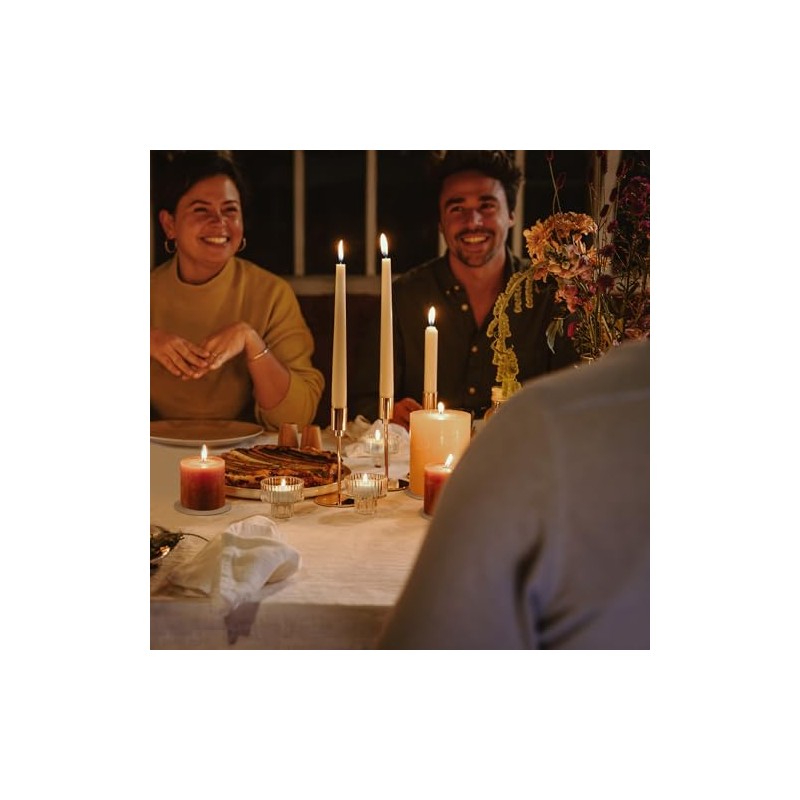 Spaas Scented Tealights flatpack x24 4.5h, Delightful Dawn, Terracotta Orange