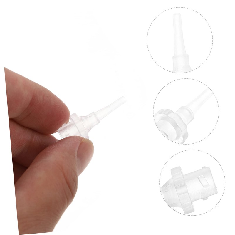 Gatuida 10pcs Disposable Ear Washer Replacement Tips Safe Cleaning Tools