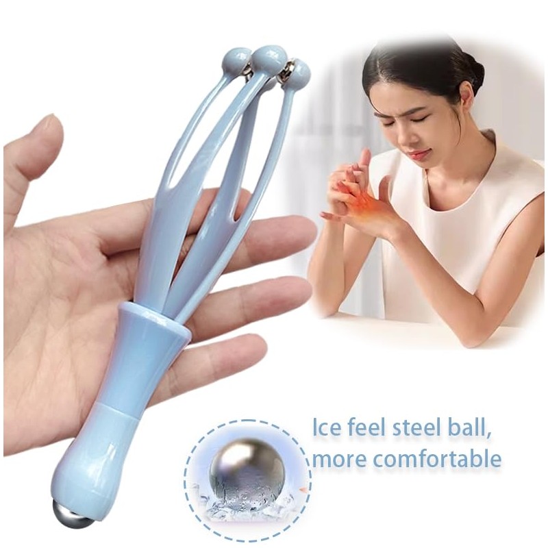 In1do massage stick blue with massage roller relex stick