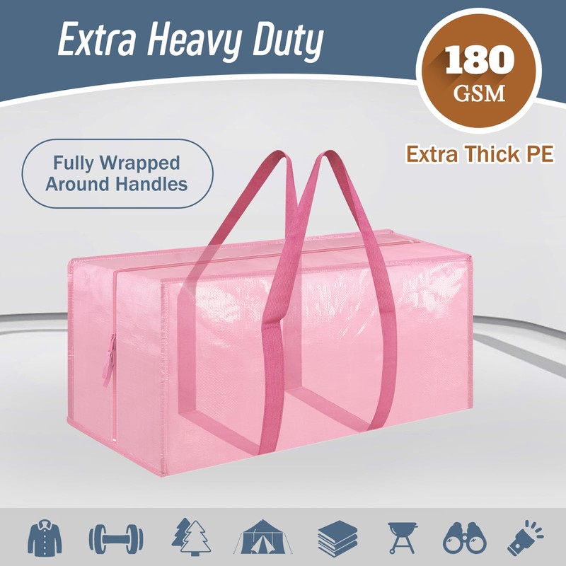 6 Pack Extra Heavy Duty Large Moving Bags with Strong