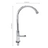 Household Kitchen Water Faucet Tap Chrome Plated Bathroom Kitchen Faucet