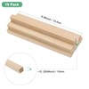 M METERXITY 10-Pack Wood Square Dowel Rods, 25/64 x 6