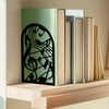BEUNITONE Musical Metal Book Ends Non-Skid Black Unique Bookend Decorative