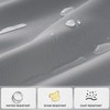MRTREES Kitchen Waterproof Curtains, Blackout Thermal Curtains with Rod Pocket