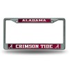 Alabama Crimson Tide Chrome Metal License Plate Frame