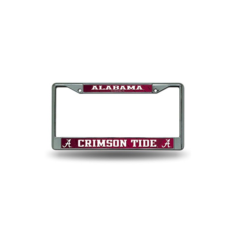 Alabama Crimson Tide Chrome Metal License Plate Frame