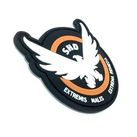 The Division SHD Extremis Malis Extrema Remedia Wings Airsoft Paintball PVC Morale Team Patch