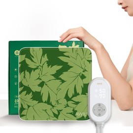 AWIL Heating Pad for Cramps, Back & Butt Relief – 16.5” x 16.5” Soft Heated Cushion with 9 Heat Levels & 3 Auto-Off Timer Settings LED Controller