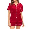 SWOMOG Couple Matching Pajamas Sets Women & Men Button Down