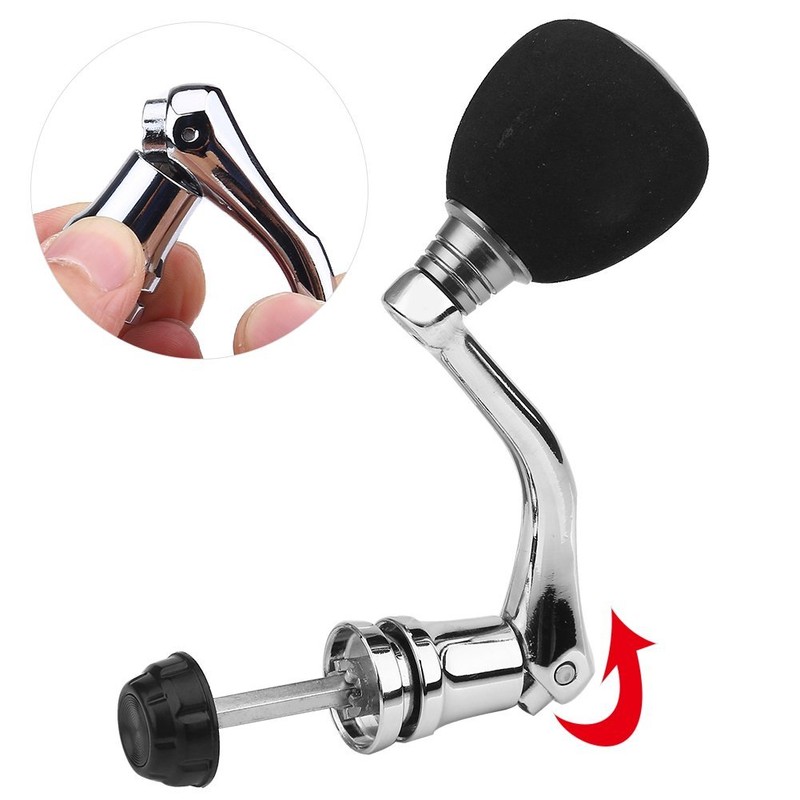 Tbest Metal Rocker Arm Grip Fishing Spinning Reel Handle Grip